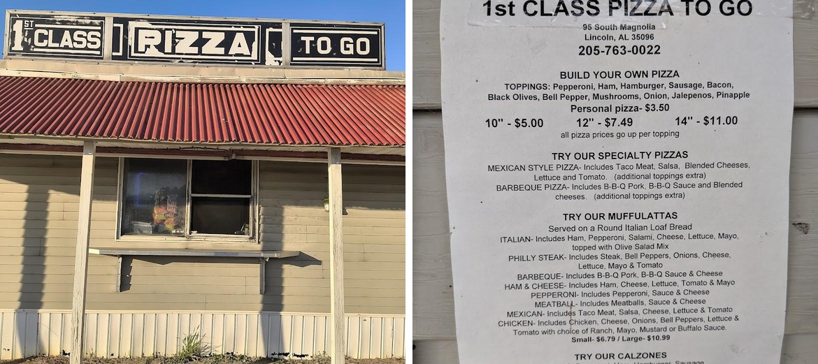 First Class Pizza To Go